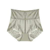 Women's Plus Size High Waist Belly Contracting Lace Underwear