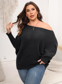 Batwing Sleeve Off-shoulder Loose Women's Sweater