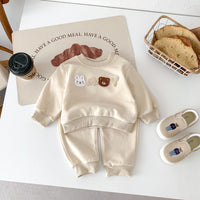 Cute Bear Letters Long Sleeve For Boys And Girls