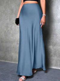 Satin Skirt For Spring And Summer