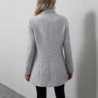 Lady Temperament Commute Slim Fit Coat