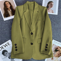 Casual Temperament Spring And Autumn Fried Street Small Suit Top