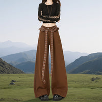 High-street Draping Tummy-control Comfortable Fashionable Versatile Jeans