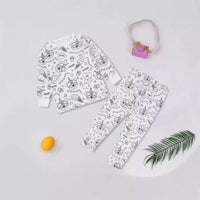 Girls Sketch Coloring Comfortable DIY Hand-painted Graffiti Suit
