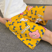 Summer Women's Pajama Pants Cotton Silk Shorts Home Loose