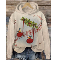 Womens Retro Jacquard Loose Crew-Neck Sweater