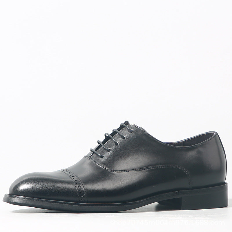 British Leather Three-joint Men's Business Formal Leather Shoes