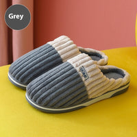 Men's Cotton Slippers Home Autumn And Winter Thick Bottom Non-slip Home