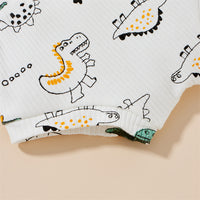 Children's Printed Shorts Two-piece Set