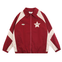 Men's Spring And Autumn Sports Loose Casual Polo Collar Pilot Baseball Uniform Fashion