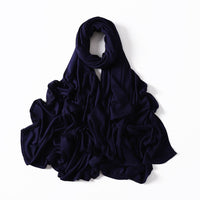 35 Colors Malaysia Pure Color Modal Curling Mercerized Cotton Scarf