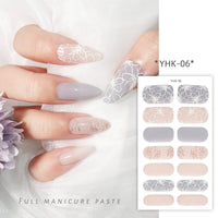 Spring Three-dimensional Relief Nail Stickers 3D Baking-free Waterproof Wholesale