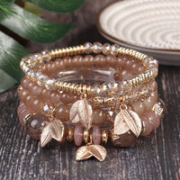 Bohemian Multi Layer Bracelet Leaf Ethnic Style