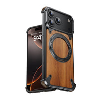 Walnut Wood Frameless Phone Case