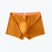 Men's Ice Silk Orange Edge Seamless Underwear Boxers