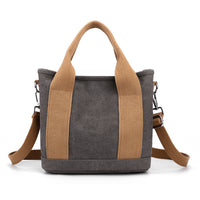 Trendy All-match Simple Fashion Korean Style Large Capacity Commute Leisure Canvas Bag