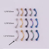 316L Medical Stainless Steel Spherical Eyebrow Nail Eyebrow Ring