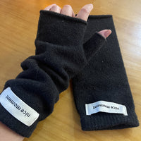 Winter Warm Faux Cashmere Knitted Fingerless Mittens
