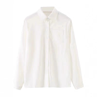 White Preppy Style Inner Anti-wrinkle Bottoming Shirt Student Top