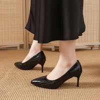 Spring New Arrival Black Plus-Size Stiletto Heels