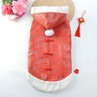 New Year's Pet Tang Suit Thick Coat For Large Dogs Chinese Style