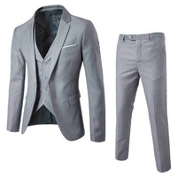 Suit Set Three-piece Set Slim-fit Korean Formal Wear