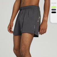 Summer Marathon Running Exercise Elastic Quick-drying Three-point Sports Shorts Men