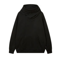 Solid Color With Fur Turtleneck Hooded Sweater For Men