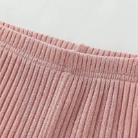 Girls' Knitted Cotton Leggings Warm-keeping Pants Long Pants Straight-leg Pants