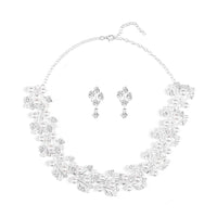 Pearl Leaf-Shaped Jewelry Set For Women