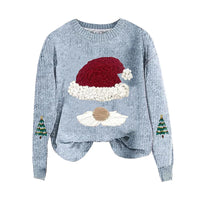 Women's Casual Christmas Print Loose Pullover