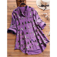 Spring New Cartoon Printed T-shirt Long