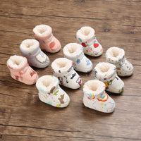 0-1 Year Old Baby Toddler Shoes Cartoon Soft Sole Warm