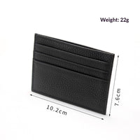 Simple Genuine Leather Small Card Bag, Men's And Women's Top Layer Cowhide