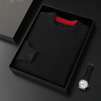 Men's Knitted Thickened Crewneck Versatile Sweater