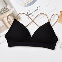 Gathered Tube Top Thin Girl Triangle Underwear