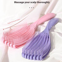 Ribs Big Curved Comb Shell Comb Multifunctional Massage Comb