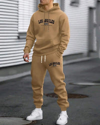 Men's Fashion Trendy Casual All-matching Hooded Sweatshirt And Sweatpants Suit
