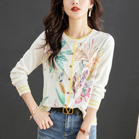 Women's Knitted Cardigan Spring And Autumn Coat Top