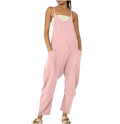 Zipper Pocket Sling Pants Jumpsuit