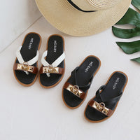 British Style Retro Children's Sandals And Slippers