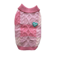Plaid POLO-collar Cardigan Sweater For Small And Medium-sized Pets