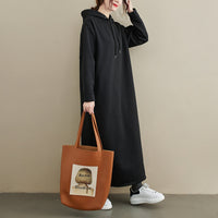 Womens Loose Fitting Long Sleeve Dress