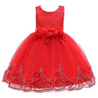 Sequined Trailing Lace Princess Dress Children Shirt