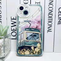Japanese Anime Snow Mountain Transparent Phone Case