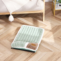 Large Grid Rabbit Fur Pet Floor Mat