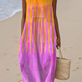 Women's Printed Sleeveless Crew-Neck Dress