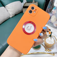 Lens All-inclusive  Liquid Tpu Window Phone Case