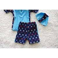 Long Sleeve Sunscreen Split Children's Swimsuit Cute