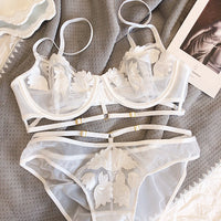 Ultra-thin Underwear Big Breast Small French Thin Lace Bra